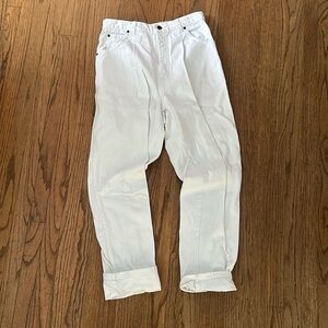 white Land’s End jeans size 12 *made in usa*
